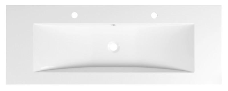 YUKON dvojumyvadlo, litý mramor, 120x45cm, bílá YU122